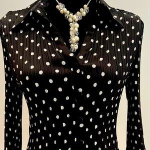 Sunny Leigh polka dot top
